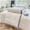 DOTBUY-SHOP Trapuntino Copriletto Estivo Primaverile, 2025 Trapunta Leggera, Cotone di Soia Copriletto Trapuntato per Letto Singolo Letto Matrimoniale (Bianco,150x200cm)