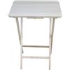 Flur Tavolo pieghevole Portatile Richiudibile da Giardino Campeggio Terrazzo in Legno 48x38x66 cm Colore legno Naturale