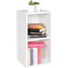 WOHNLING ripiano WL5.175 Legno 30x60x30 cm Moderno Bianco ripiano Piccolo | Scaffale da Parete Bianco Scaffale portaoggetti Stretto | Libreria Piccola 2 Ripiani