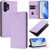 DENDICO Cover per Samsung Galaxy A04s / Galaxy A13 5G / A13 4G, Custodia in PU Pelle Portafoglio con Blocco RFID, Chiusura Magnetica Cover per Samsung A04s / A13 5G / 4G, Viola