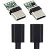 cablecc FAI DA TE OEM 2sets/lotto 24pin Connettore Spina USB Tipo C USB-C Maschio a USB-C Maschio 100W PD USB2.0 Dati con Custodia Cover