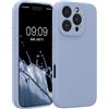 kwmobile Cover per iPhone 16 PRO Custodia - Back Case per Smartphone in Silicone TPU - Protezione Gommata - Blu Chiaro Matt