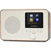 LEMEGA IR1 Radio Internet WIFI portatile,radio digitale DAB/DAB+/FM,Bluetooth,doppio allarme,sveglia,60 preselezioni,uscita cuffie,display a colori,batterie o alimentazione di rete - Finitura Noce