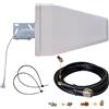 Egasky Antenna Esterna Direzionale 4G/5G LTE 9dBi — Universale per TIM, Vodafone, WindTre, Iliad, Fastweb; Frequenza 700~3700 MHz, Ideale per FWA, Router da Interni o Camper; Cavo 5m TS9/SMA/RP-SMA