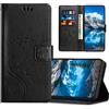 JZASES Cover per Samsung Galaxy A5 2017, Custodia in Pelle PU con Slot per Schede, Magnetica Portafoglio Cover per Samsung A5 2017, Nero