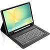 Occtingkind Custodia con Tastiera Retroilluminata per Samsung Galaxy Tab S10 FE Plus 13.1 2025, 7 Colori Senza Touchpad, Cover con Tastiera Bluetooth, Layout Italiano QWERTY, USB-C, Nero