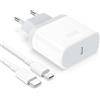 Anigaduo Caricatore for iPhone - 25W USB C Caricabatterie for iPhone 14/14 Pro/14 Pro Max/14 Plus/13/12/11/XS/XR/X/SE/8/7/6, Pad, Rapido Spina with 2M Cavo Muro Adattatore Alimentatore Presa Carica