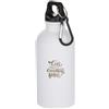 Borraccia 400 ml in acciaio inossidabile certificato con moschettone Oregon personalizzate o neutre