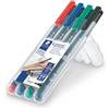 STAEDTLER BUSTA 4 PENNARELLI LUMOCOLOR PERMANENT 318 F 0.6MM