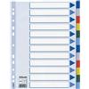 ESSELTE Separatore neutro in PPL 12 tasti colorati f.to A4 ESSELTE