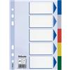 ESSELTE Separatore neutro in PPL 5 tasti colorati f.to A5 ESSELTE