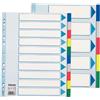 ESSELTE Separatore neutro in PPL 10 tasti colorati f.to A4 MAXI 24,5x29,7cm ESSELTE