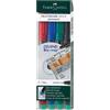 FABER-CASTELL BUSTA 4 COLORI PENNARELLO MULTIMARK 0,6mm FINE FABER-CASTELL