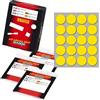 MARKIN Etichetta adesiva giallo tonda Ø27mm (10fogli x 20etichette) Markin