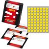MARKIN Etichetta adesiva giallo tonda Ø14mm (10fogli x 63etichette) Markin