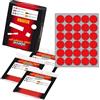 MARKIN Etichetta adesiva rosso tonda Ø22mm (10fogli x 30etichette) Markin