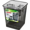 LEBEZ Set scrivania 6 accessori in rete metallica nero 1426 LEBEZ