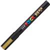 UNI MITSUBISHI Marcatore UNI POSCA PC3M p.fine 0,9-1,3mm oro UNI MITSUBISHI