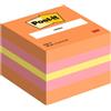 POST-IT BLOCCO MINICUBO 400foglietti Post-it® 51x51mm 2051-P MELONE/ROSA GUAVA