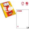 MARKIN Poliestere adesivo C/503 trasparente opaco 50fg A4 210x297mm (1et/fg) laser