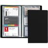 FAVORIT PORTABIGLIETTI VISITA 20 BUSTE A 3 TASCHE 12,5x20,5cm NERO FAVORIT