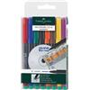 FABER-CASTELL BUSTA 8 COLORI PENNARELLO MULTIMARK 1,0mm MEDIO FABER-CASTELL