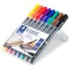 STAEDTLER BUSTA 8 PENNARELLI LUMOCOLOR PERMANENT 317 M 1.0MM