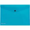 KING MEC BUSTA CON BOTTONE PULL AZZURRO 21X29.7CM (Conf.5)