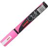 UNI MITSUBISHI Marcatore a gesso liquido UNI CHALK p.tonda rosa fluo UNI MITSUBISHI