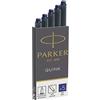 PARKER SCATOLA 5 CARTUCCE PARKER QUINK BLU PERMANENTE