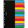 DOX SEPARATORE A4 DOX a 12 TASTI NEUTRI COLORATI