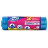 FORTEX 20 Sacchetti immondizia 50x60cm 35Lt 9µ Azzurro trasp. Logex