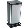 ROTHO PATTUMIERA PASO 40LT A PEDALE IN PPL METALLIZZATO ROTHO