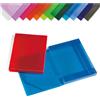 LEBEZ CARTELLA PPL C/ELASTICO TRASPARENTE ASSORTITI 355X265MM DORSO 30 (Conf.12)