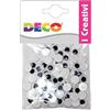 CWR OCCHIETTI ADESIVI TONDI BUSTA DA 50 PZ. MISURE ASSORTITE DECO