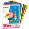 CWR GOMMA CREPP CONF. DA 10 FOGLI 20X30CM IN COLORI ASSORTITI DECO