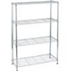 SERENA GROUP LIBRERIA 4 RIPIANI ACCIAIO CROMATO 36x90cmH137cm ARCHIMEDE LIGHT