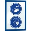 DURABLE Cornice espositiva adesiva Duraframe® A4 21x29,7cm blu DURABLE (Conf.2)