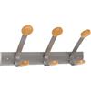 ALBA APPENDIABITI da MURO 3POSTI 45cm METALLO/LEGNO Alba