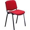 Unisit SEDIA ATTESA Dado D5S No Flame ROSSO senza BRACCIOLI