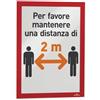 DURABLE Cornice espositiva adesiva Duraframe® A4 21x29,7cm rosso DURABLE (Conf.2)