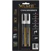 SECURIT Blister 2 marcatore a gesso liquido punta media bianco SECURIT
