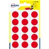 AVERY Blister 90 etichetta adesiva tonda PSA rosso Ø19mm Avery