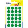AVERY Blister 168 etichetta adesiva tonda PSA verde Ø15mm Avery
