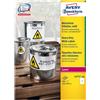 AVERY Poliestere adesivo L4775 bianco 100fg A4 210x297mm (1et/fg) laser Avery
