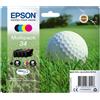 EPSON CONF. 4 CARTUCCE INK MULTIPACK 1 PER COLORE 34 PALLINA DA GOLF