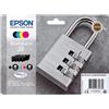 EPSON CONF. 4 CARTUCCE INK 1 X COLORE SERIE 35 LUCCHETTO