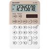 SHARP Calcolatrice tascabile EL 760R, 8 cifre, 2 colori design, beige - bianco