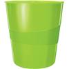 LEITZ Cestino gettacarte WOW verde lime 15LT LEITZ