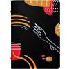 STILCASA PortamenU' F.to A5 17x23cm Linea Spaghetti - nero (Conf.3)